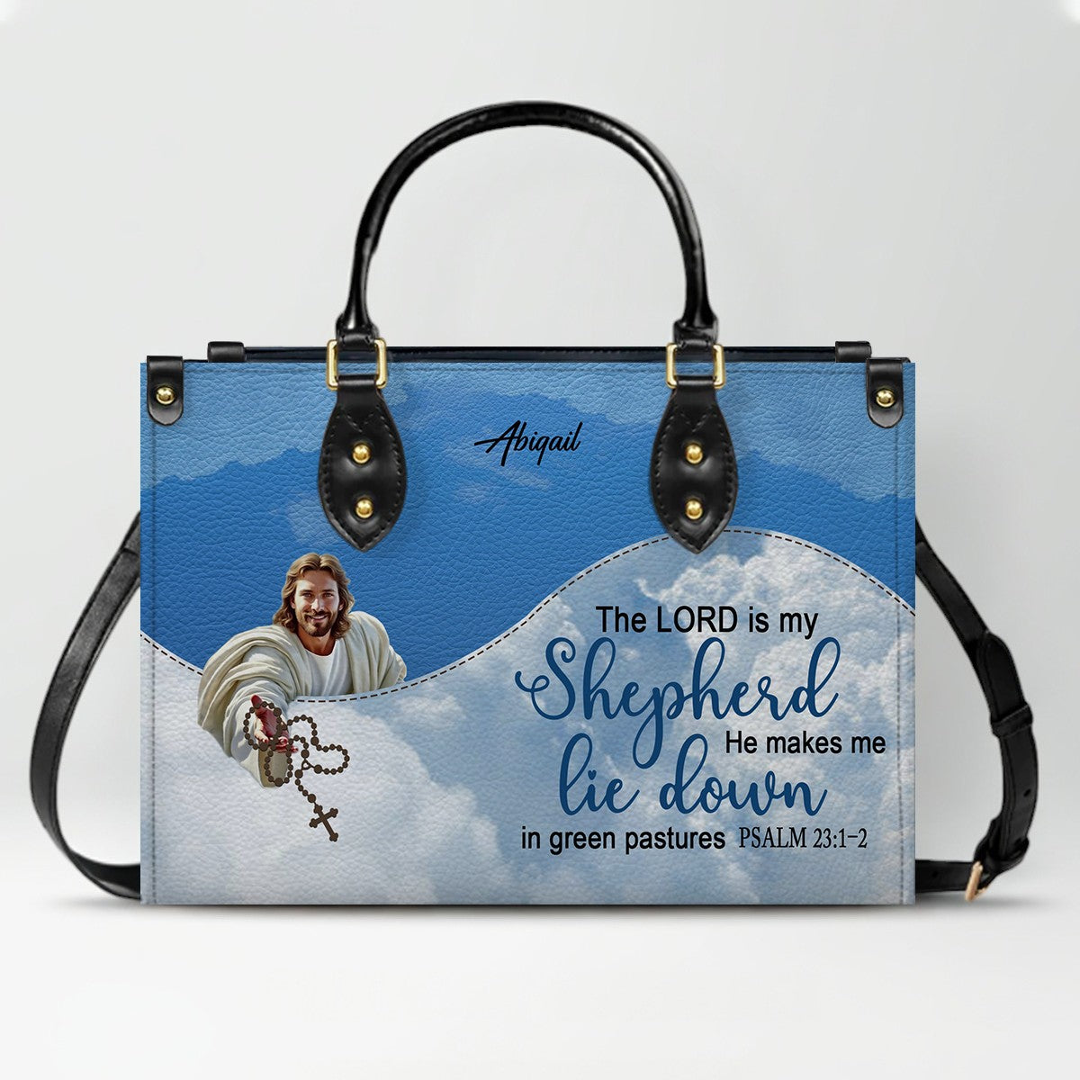 Personalized Leather Handbag with Bible Verses – Christian Gift for Women | CHRISTIANARTBAG