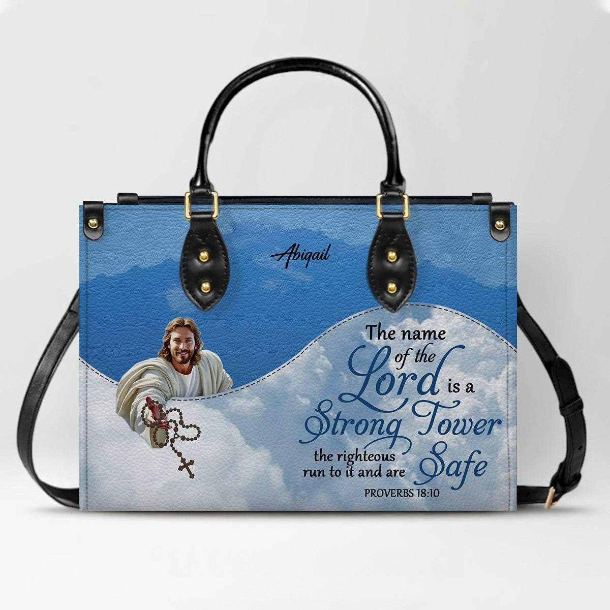 Personalized Leather Handbag with Bible Verses – Christian Gift for Women | CHRISTIANARTBAG
