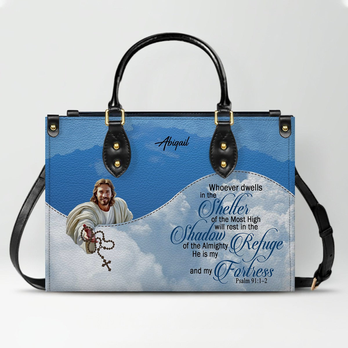 Personalized Leather Handbag with Bible Verses – Christian Gift for Women | CHRISTIANARTBAG