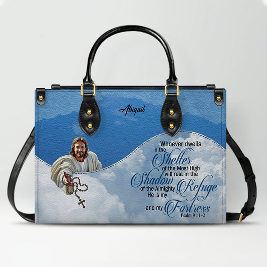 Personalized Leather Handbag with Bible Verses – Christian Gift for Women | CHRISTIANARTBAG