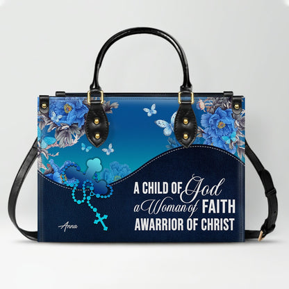 Personalized Christian Leather Handbag for Women – Custom Name & Bible Verse – Inspirational Faith Purse by CHRISTIANARTBAG