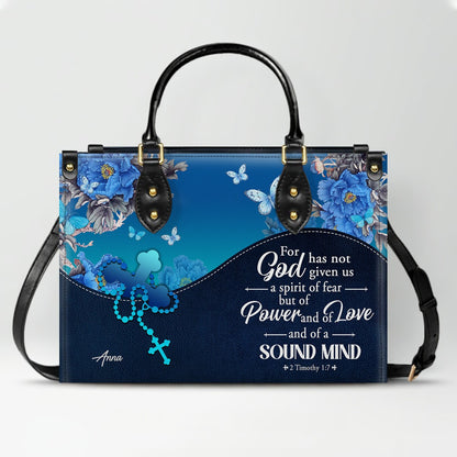 Personalized Christian Leather Handbag for Women – Custom Name & Bible Verse – Inspirational Faith Purse by CHRISTIANARTBAG