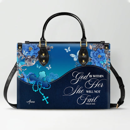 Personalized Christian Leather Handbag for Women – Custom Name & Bible Verse – Inspirational Faith Purse by CHRISTIANARTBAG