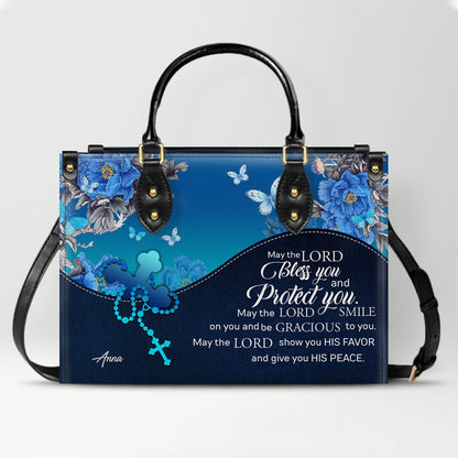 Personalized Christian Leather Handbag for Women – Custom Name & Bible Verse – Inspirational Faith Purse by CHRISTIANARTBAG