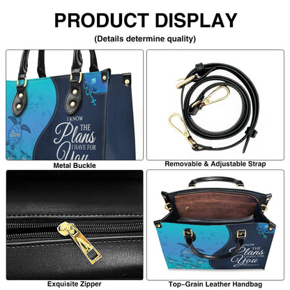 Personalized Christian Leather Bag – Custom Grandma Handbag with Grandkids’ Names – Choose Your Bible Verse – CHRISTIANARTBAG