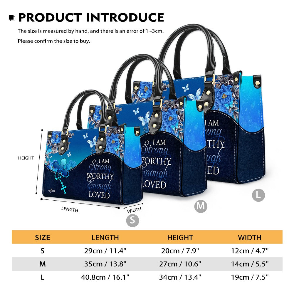 Personalized Christian Leather Handbag for Women – Custom Name & Bible Verse – Inspirational Faith Purse by CHRISTIANARTBAG