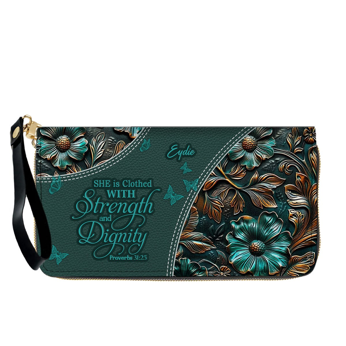 Personalized Christian Handbag with Bible Verses – Custom Name Faith Gift - CAB 120525