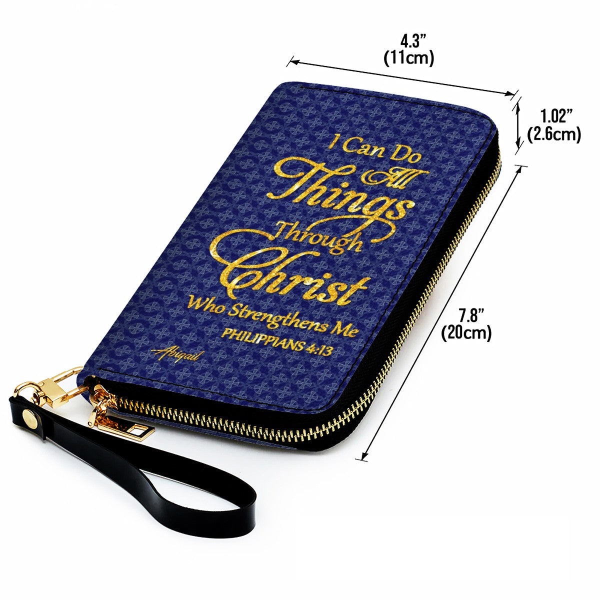 Personalized Leather Handbag for Women – “I Can Do All Things Through Christ” Philippians 4:13 | Christian Gift for Mom | CHRISTIANARTBAG CAB31626