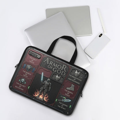 Personalized Laptop Bag by CHRISTIANARTBAG | Armor of God Custom Name Tech Case | Custom Color Christian Computer Sleeve Protective Cover for Men & Women CAB0162526