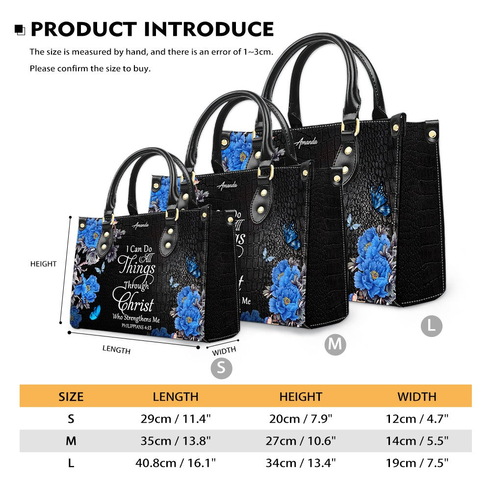 Personalized Christian Leather Handbag & Long Wallet Set – Christian Bible Verse Bag | CHRISTIANARTBAG CAB01012326