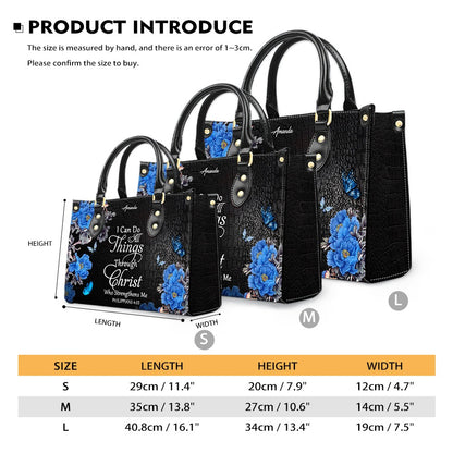 Personalized Christian Leather Handbag & Long Wallet Set – Christian Bible Verse Bag | CHRISTIANARTBAG CAB01012326