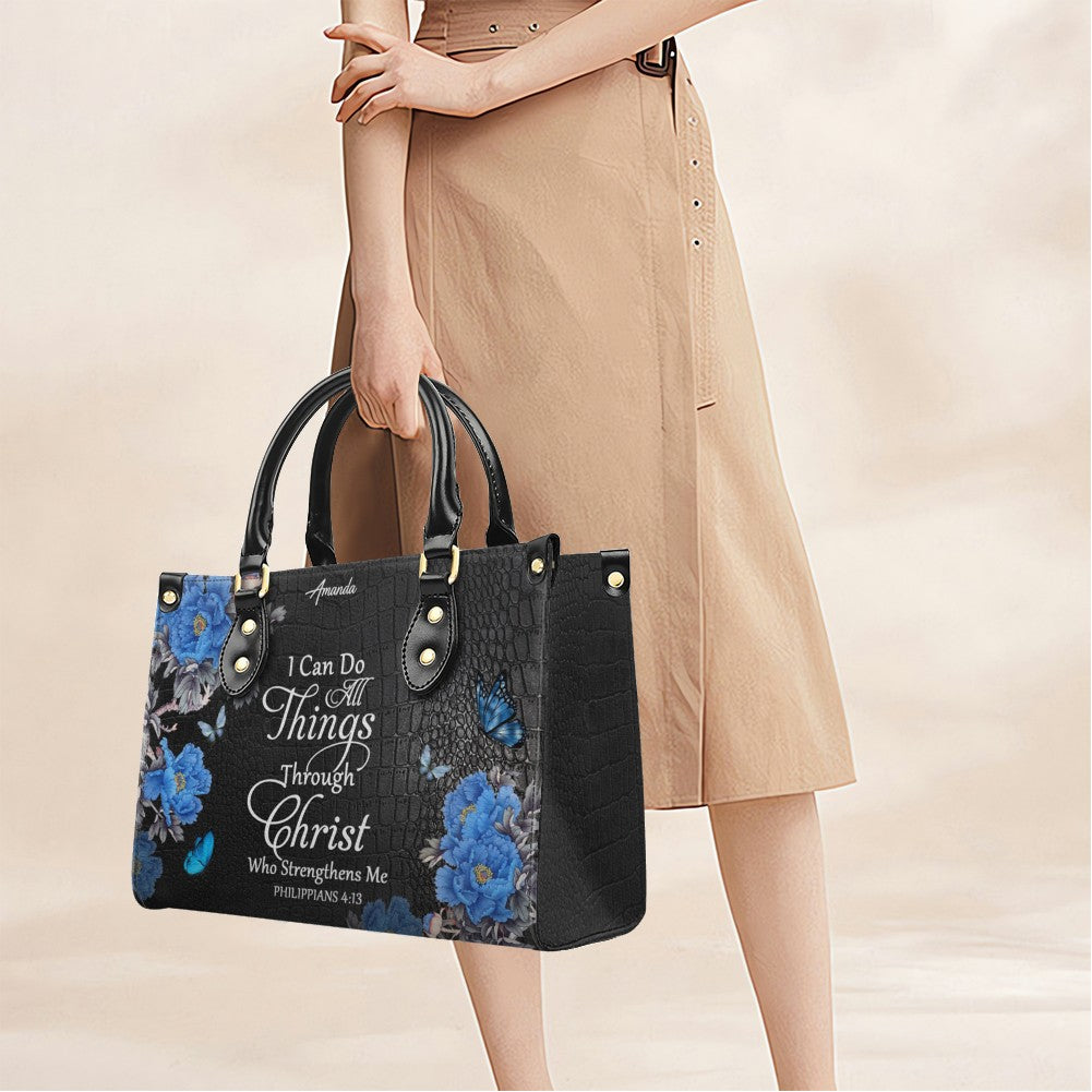 Personalized Christian Leather Handbag & Long Wallet Set – Christian Bible Verse Bag | CHRISTIANARTBAG CAB01012326