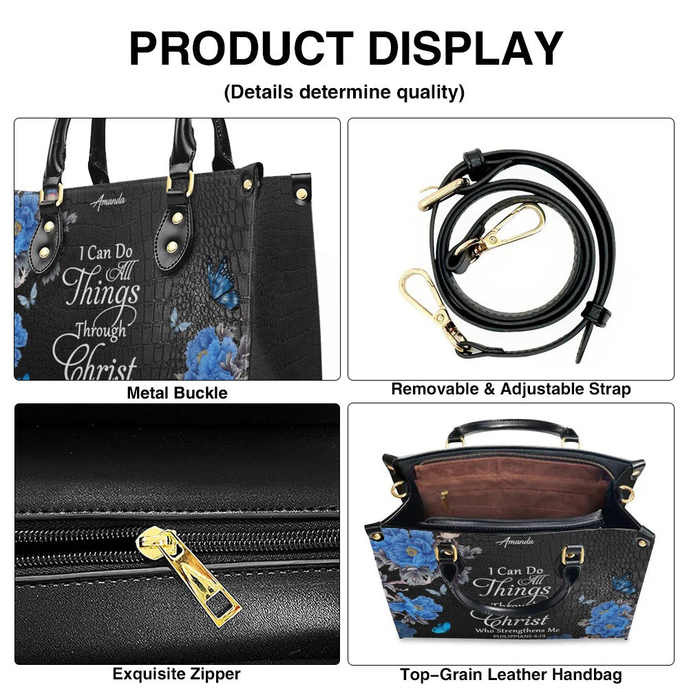 Personalized Christian Leather Handbag & Long Wallet Set – Christian Bible Verse Bag | CHRISTIANARTBAG CAB01012326