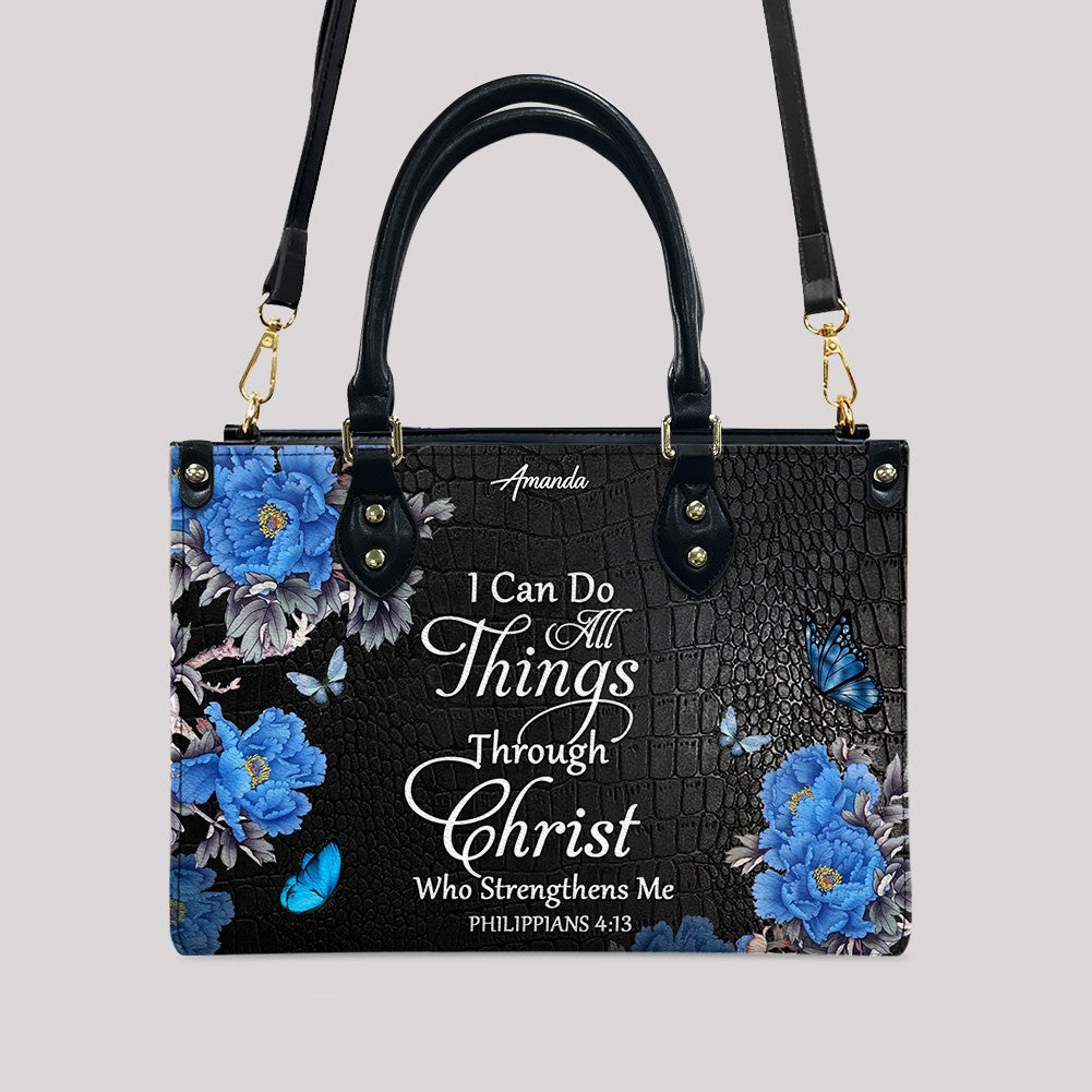Personalized Christian Leather Handbag & Long Wallet Set – Christian Bible Verse Bag | CHRISTIANARTBAG CAB01012326