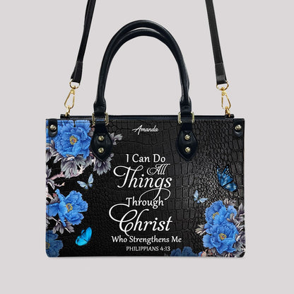 Personalized Christian Leather Handbag & Long Wallet Set – Christian Bible Verse Bag | CHRISTIANARTBAG CAB01012326