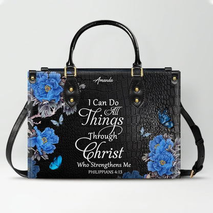 Personalized Christian Leather Handbag & Long Wallet Set – Christian Bible Verse Bag | CHRISTIANARTBAG CAB01012326