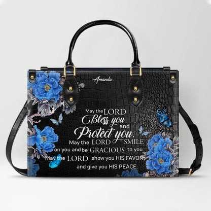 Personalized Christian Leather Handbag & Long Wallet Set – Christian Bible Verse Bag | CHRISTIANARTBAG CAB01012326