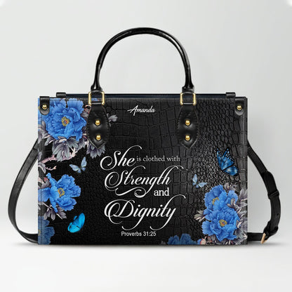 Personalized Christian Leather Handbag & Long Wallet Set – Christian Bible Verse Bag | CHRISTIANARTBAG CAB01012326