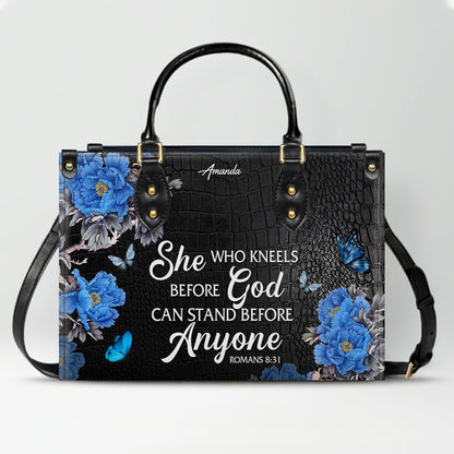 Personalized Christian Leather Handbag & Long Wallet Set – Christian Bible Verse Bag | CHRISTIANARTBAG CAB01012326