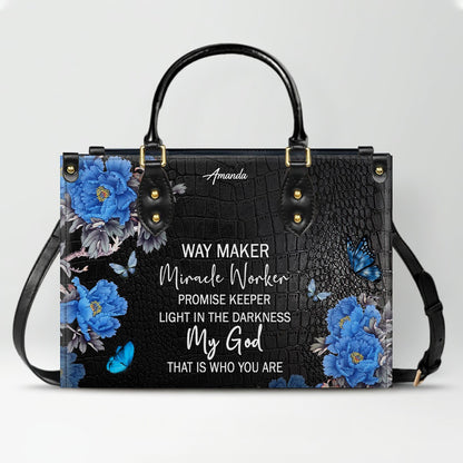 Personalized Christian Leather Handbag & Long Wallet Set – Christian Bible Verse Bag | CHRISTIANARTBAG CAB01012326