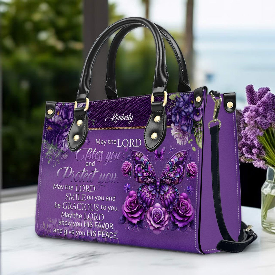 Custom Engraved Leather Handbag - Elegance & Faith Combined - CHRISTIANARTBAG CABLTHB01031226