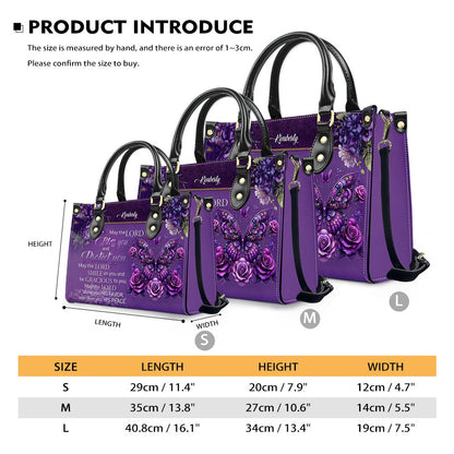 Custom Engraved Leather Handbag - Elegance & Faith Combined - CHRISTIANARTBAG CABLTHB01031226