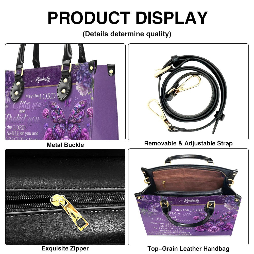 Custom Engraved Leather Handbag - Elegance & Faith Combined - CHRISTIANARTBAG CABLTHB01031226