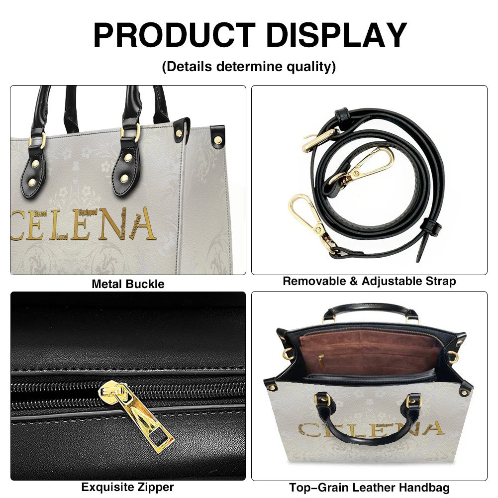 Personalized Leather Handbag with Custom Bible Verse Name Meaning – CHRISTIANARTBAG Unique Christian Gift for Women - CAB011526