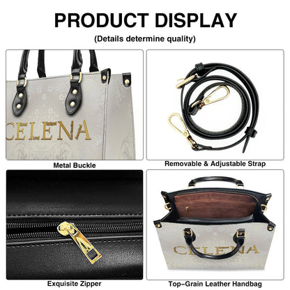 Personalized Leather Handbag with Custom Bible Verse Name Meaning – CHRISTIANARTBAG Unique Christian Gift for Women - CAB011526