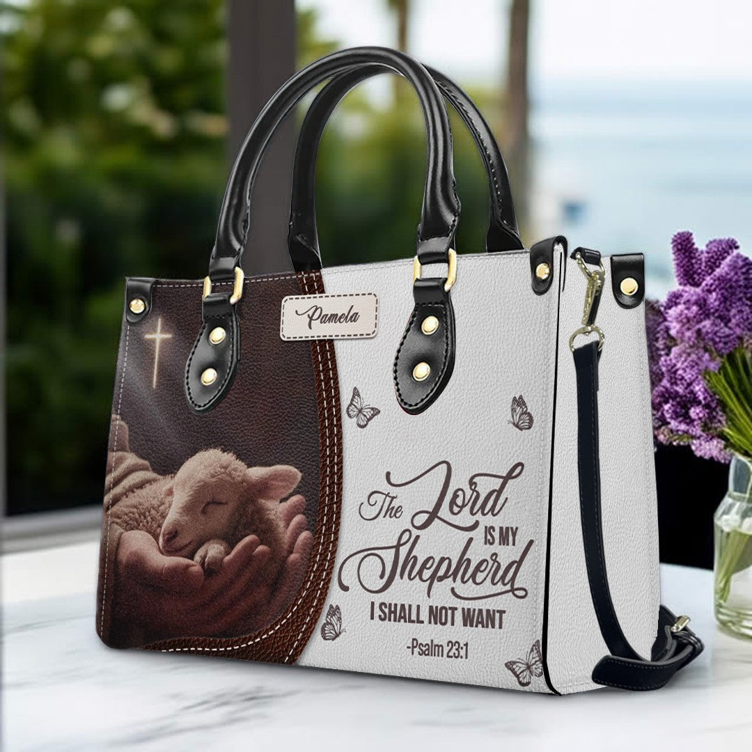 Personalized Christian Leather Handbag with Bible Verse – Faith-Inspired Gift for Women