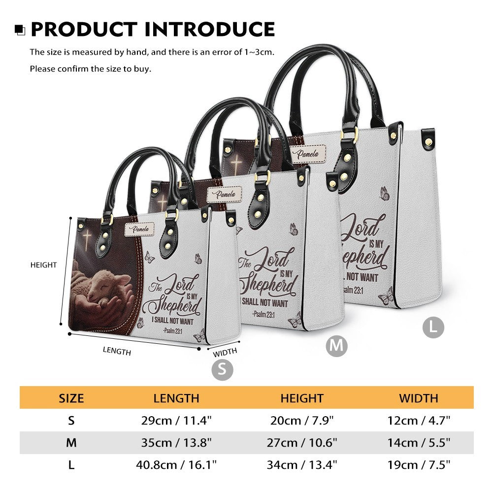 Personalized Christian Leather Handbag with Bible Verse – Faith-Inspired Gift for Women