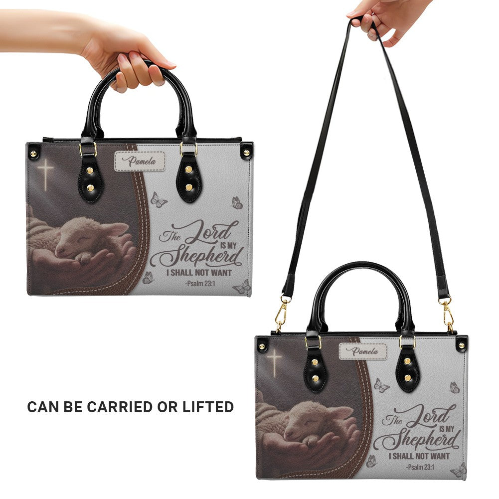 Personalized Christian Leather Handbag with Bible Verse – Faith-Inspired Gift for Women