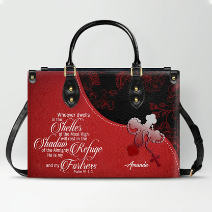 Personalized Leather Handbag with Bible Verses – Custom Color – Christian Tote Purse for Women | CHRISTIANARTBAG