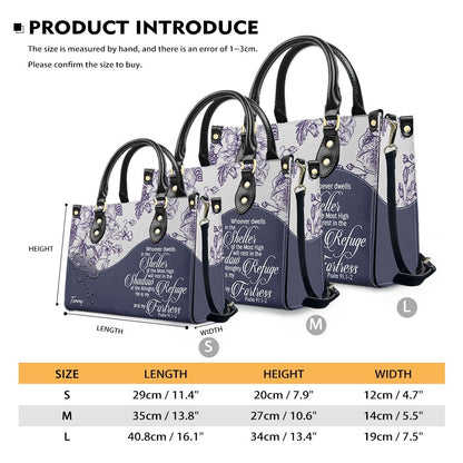 Personalized Leather Handbag with Bible Verses – Custom Color – Christian Tote Purse for Women | CHRISTIANARTBAG