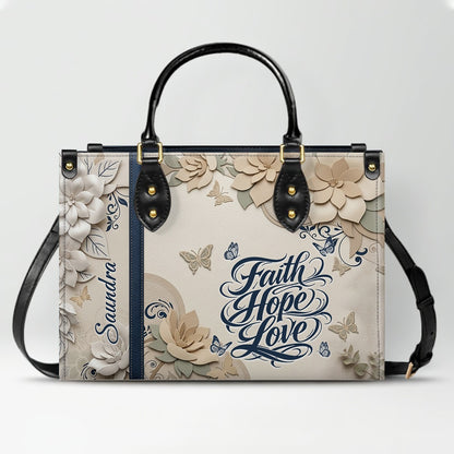 CHRISTIANARTBAG Personalized Leather Handbag for Women – Custom Faith-Based Tote Bag with Bible Verses – Inspirational Christian Gifts for Her CAB01052626