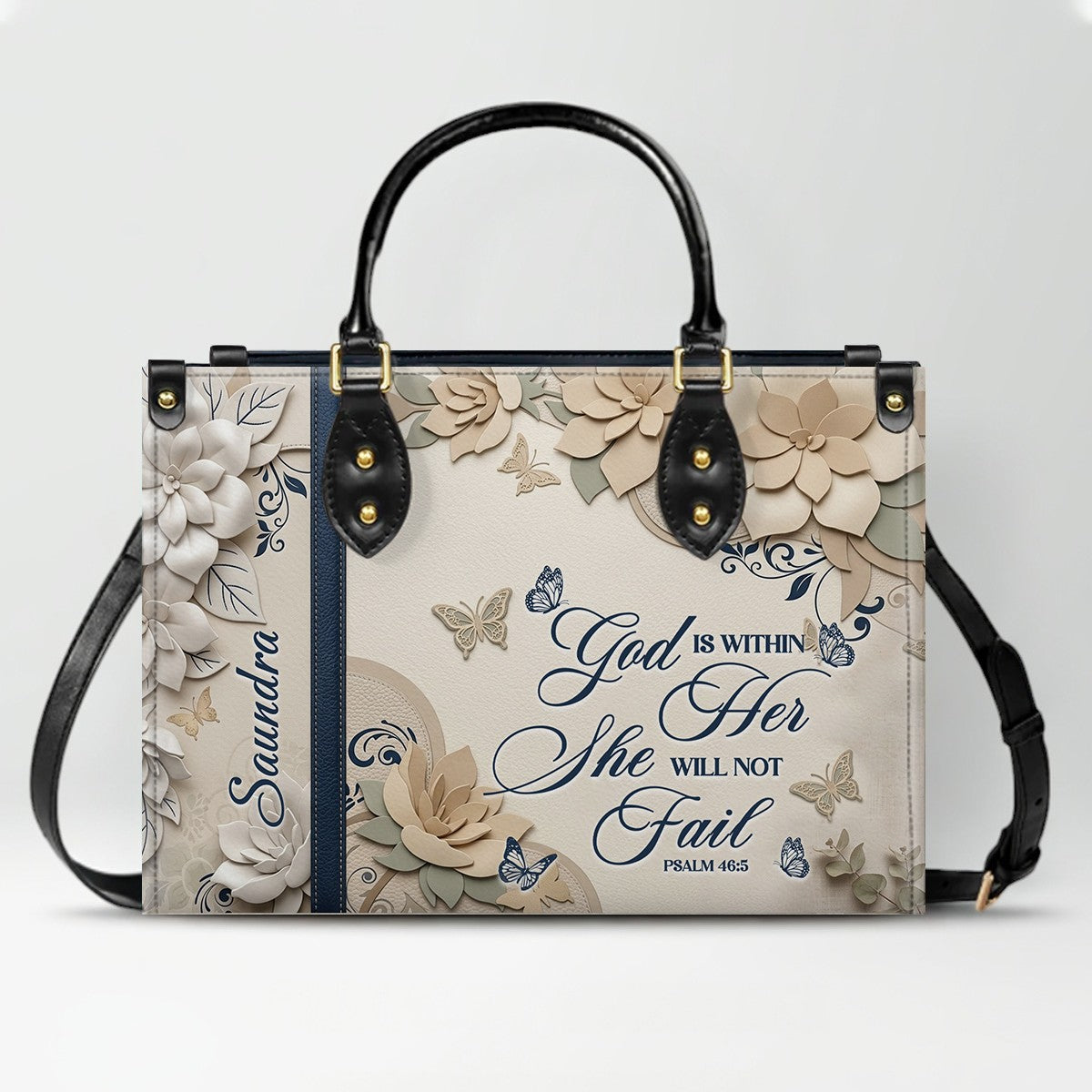 CHRISTIANARTBAG Personalized Leather Handbag for Women – Custom Faith-Based Tote Bag with Bible Verses – Inspirational Christian Gifts for Her CAB01052626
