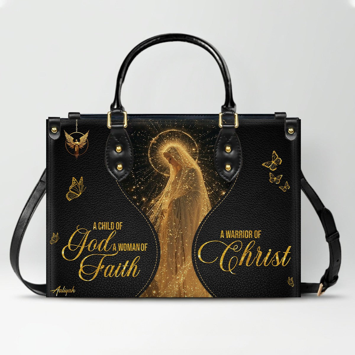 Personalized Christian Leather Handbag | CHRISTIANARTBAG™ Faith Gift for Women