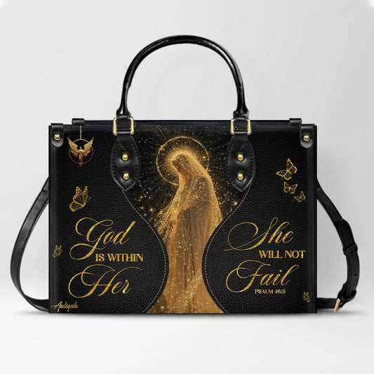 Personalized Christian Leather Handbag | CHRISTIANARTBAG™ Faith Gift for Women