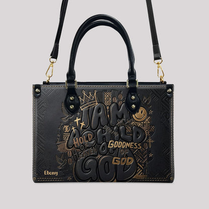 CHRISTIANARTBAG Personalized Leather Handbag - Custom Name "I Am Child Of GOD" Faith Purse cab01101626