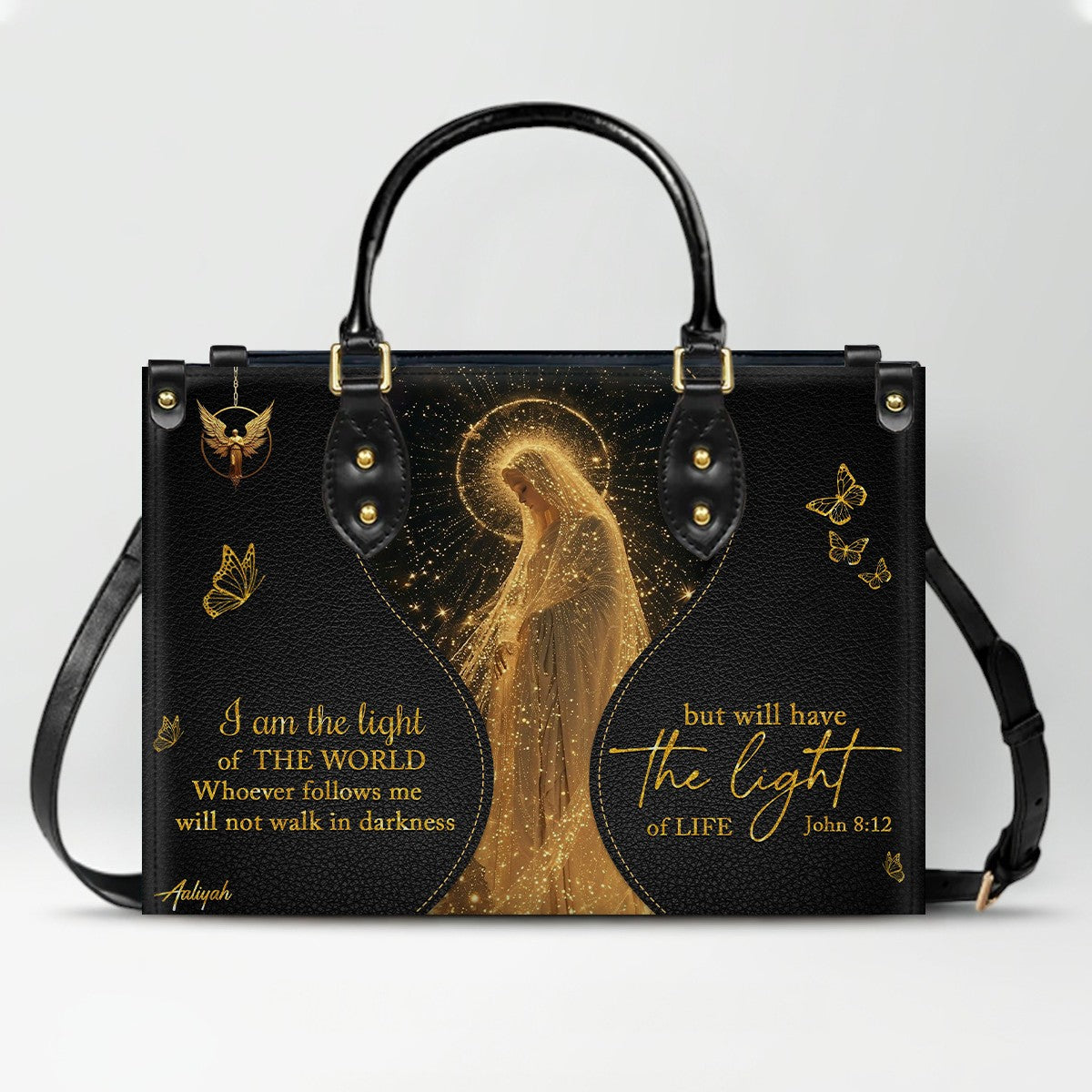 Personalized Christian Leather Handbag | CHRISTIANARTBAG™ Faith Gift for Women
