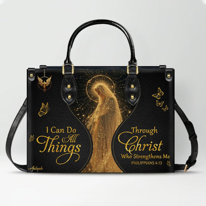 Personalized Christian Leather Handbag & Wallet Set | CHRISTIANARTBAG™ Faith Gift for Women