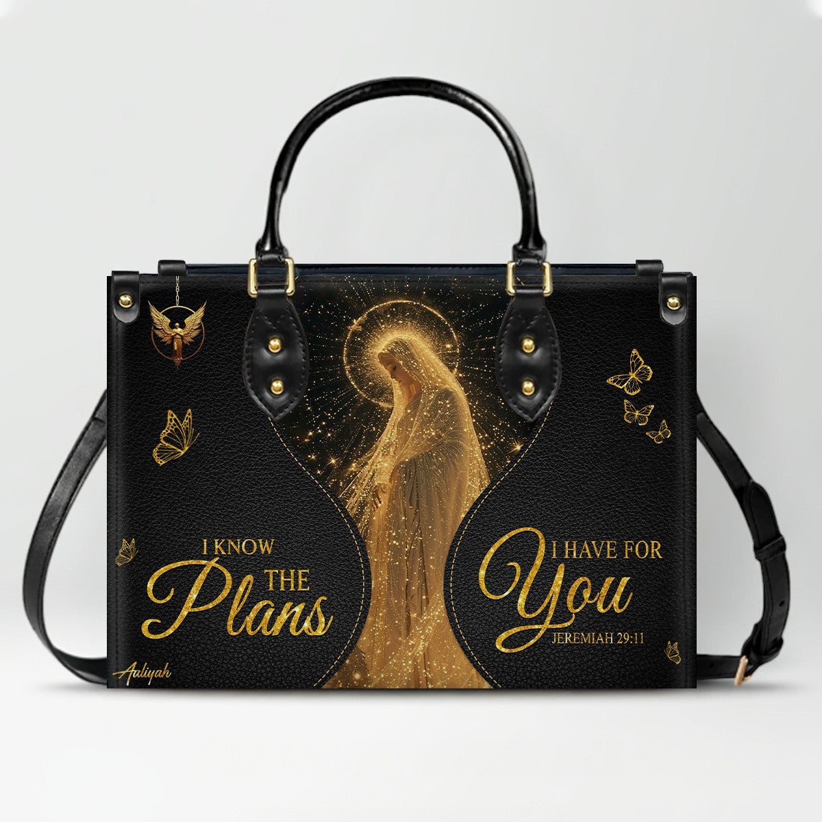 Personalized Christian Leather Handbag & Wallet Set | CHRISTIANARTBAG™ Faith Gift for Women