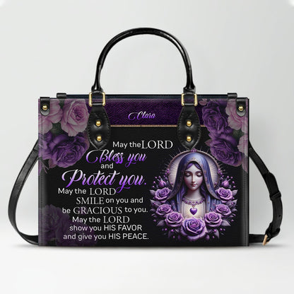 Custom Engraved Leather Handbag - Elegance & Faith Combined - CHRISTIANARTBAG CABLTHB01031226