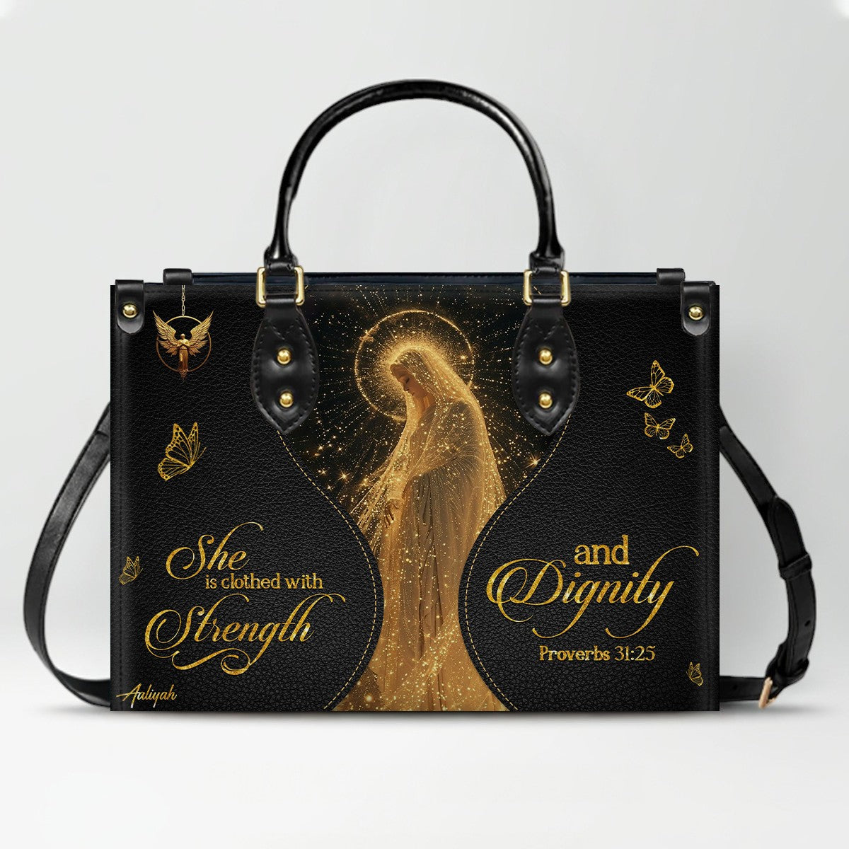 Personalized Christian Leather Handbag | CHRISTIANARTBAG™ Faith Gift for Women