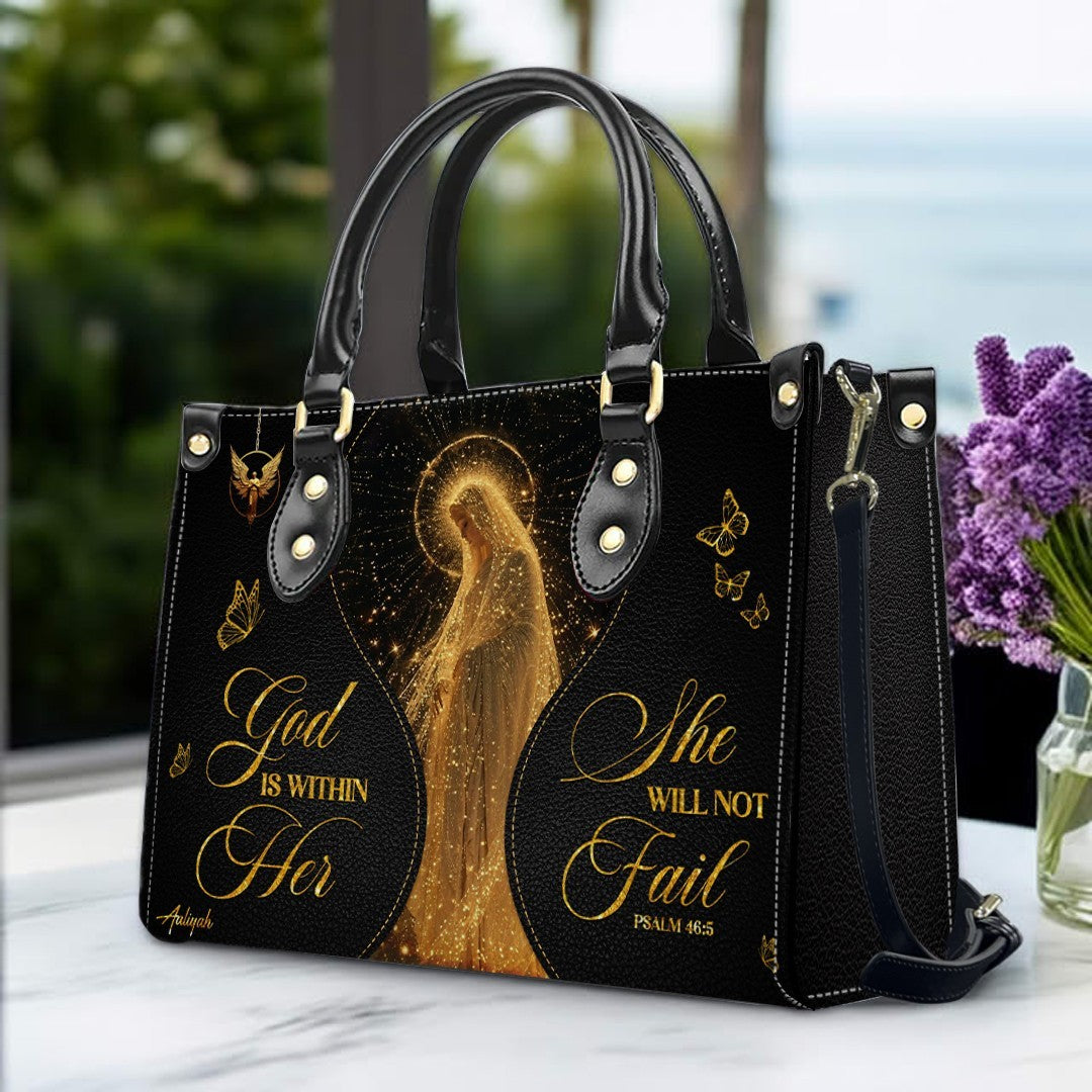 Personalized Christian Leather Handbag & Wallet Set | CHRISTIANARTBAG™ Faith Gift for Women