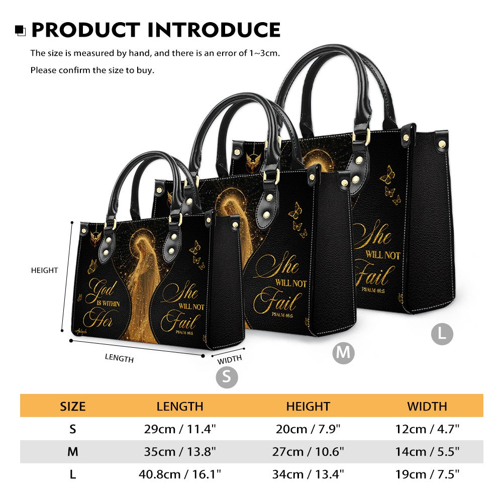 Personalized Christian Leather Handbag | CHRISTIANARTBAG™ Faith Gift for Women