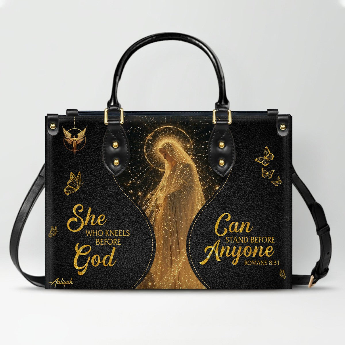 Personalized Christian Leather Handbag | CHRISTIANARTBAG™ Faith Gift for Women