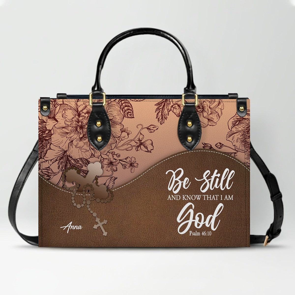 Personalized Christian Leather Handbag – Custom Bible Verse Purse for Women | CHRISTIANARTBAG