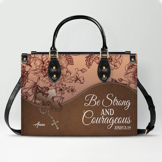 Personalized Christian Leather Handbag – Custom Bible Verse Purse for Women | CHRISTIANARTBAG