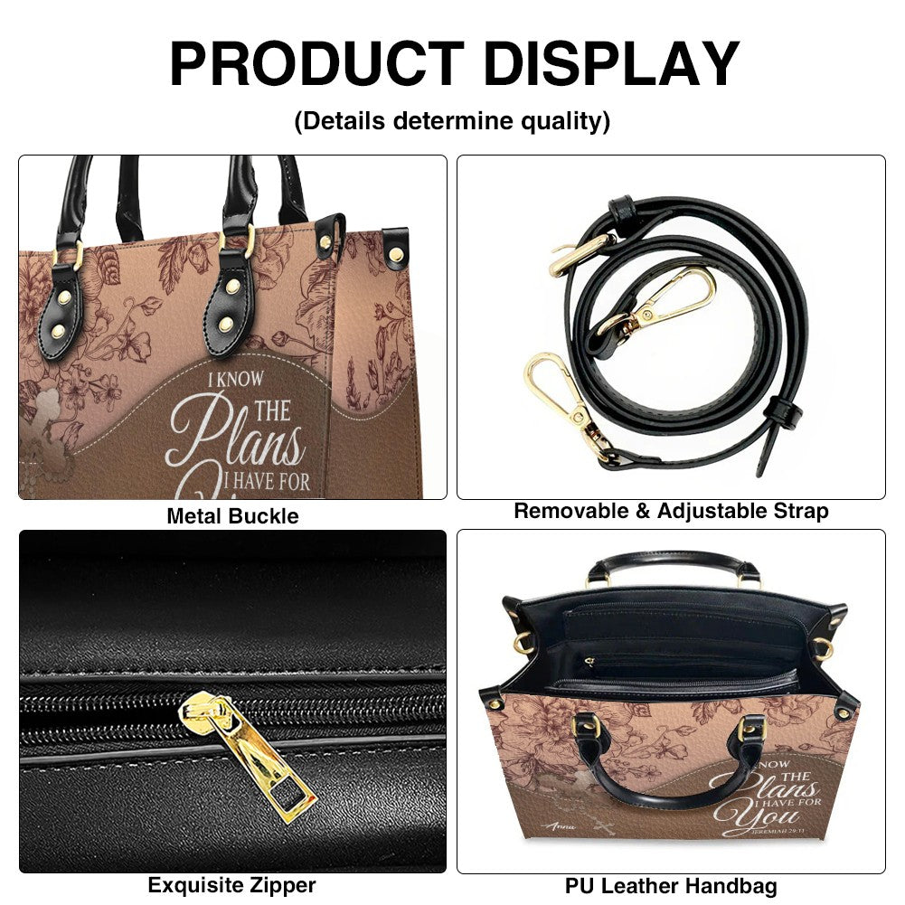 SET – Personalized Leather Handbag & Clutch | Christian Gift by CHRISTIANARTBAG